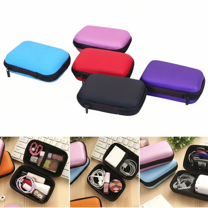 Étui de rangement portable pour écouteurs en EVA coloré