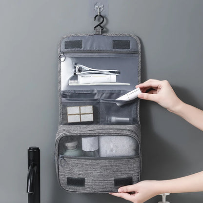 Trousse de maquillage en polyester avec fermeture éclair