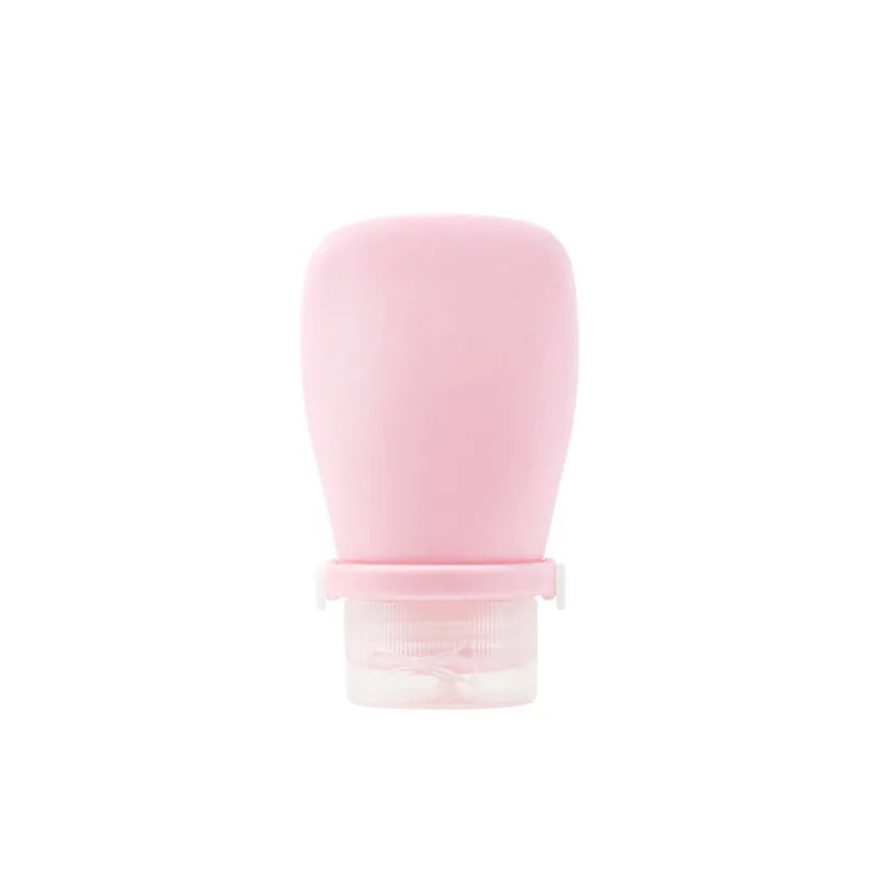 Flacon de Voyage Rechargeable en Silicone - Tube Souple Anti-Fuite 30ml 60ml 90ml pour Shampoing et Gel Douche