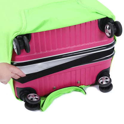 Housse de valise élastique motif uni pour voyage
