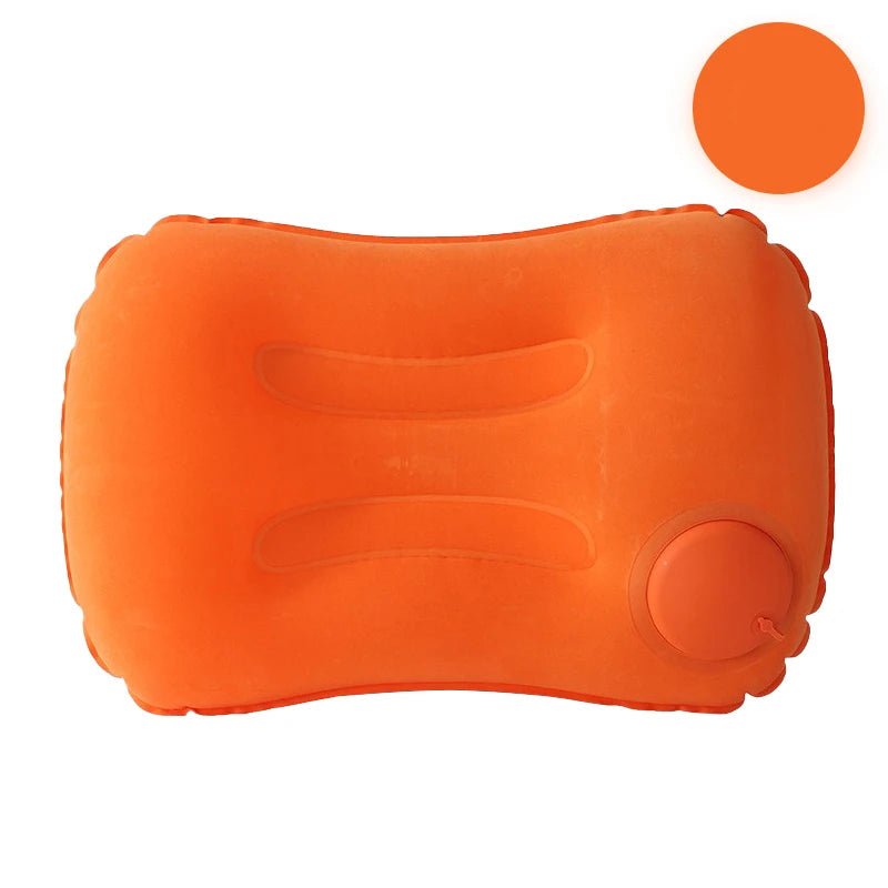 Oreiller Cervical Gonflable Portable - Coussin de Voyage Détachable et Lavable