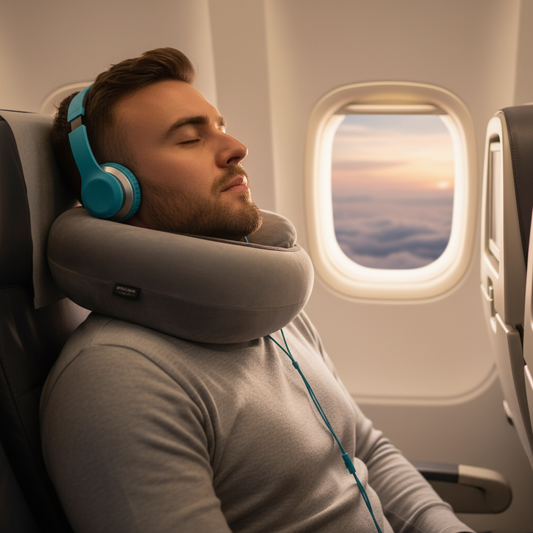 Coussin de voyage en forme de U avec mousse à mémoire de forme