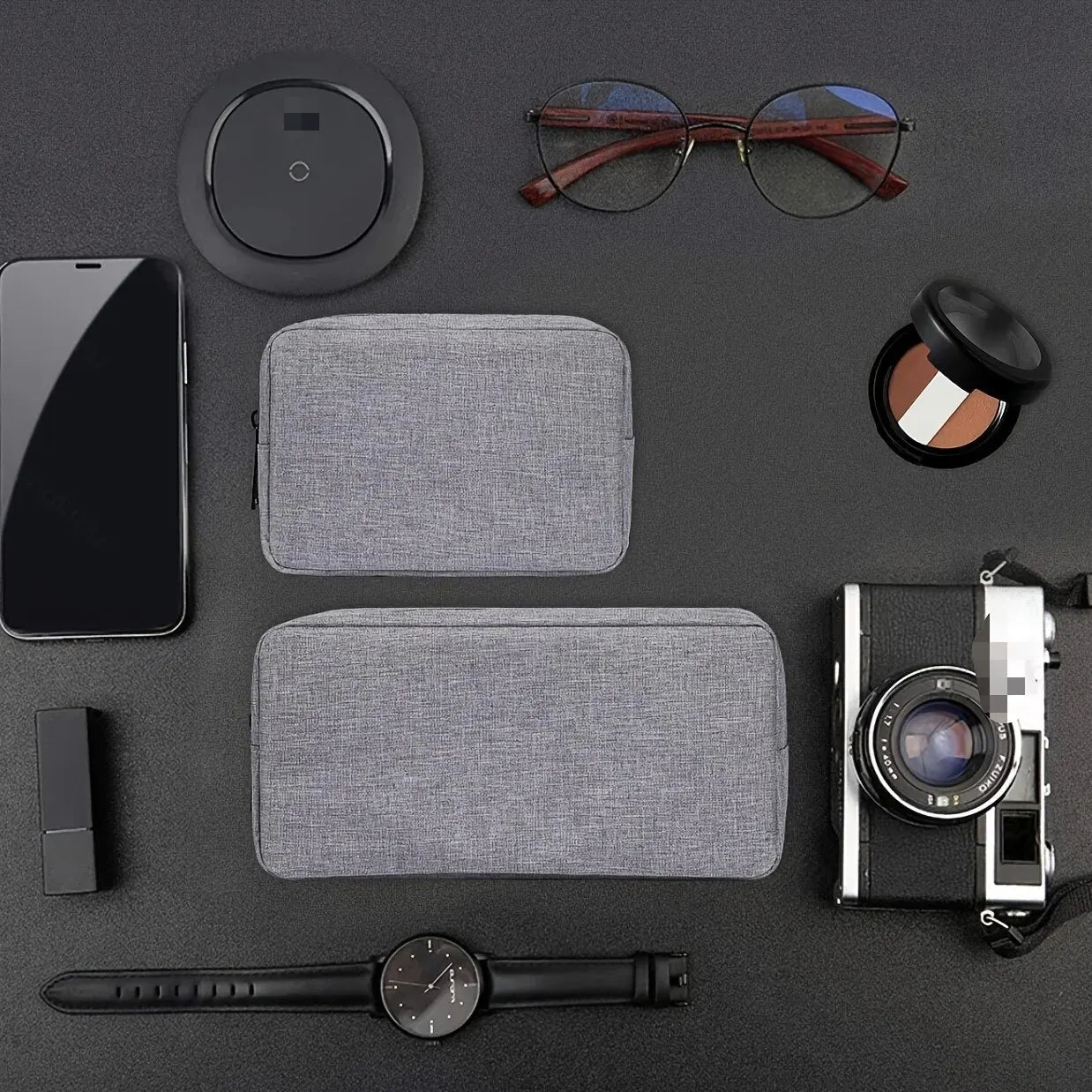 Boîte à montres élégante antiguan pour petits accessoires et cartes SD
