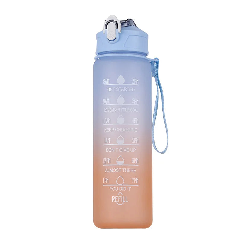 Bouteille sport avec paille intégrée lavable à la main