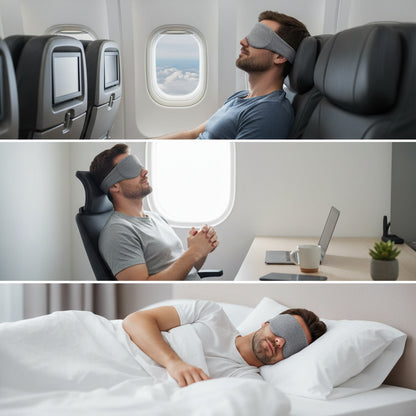 Masque de nuit ajustable avec design ailes de nez
