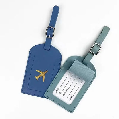 Étiquette de Bagage en Cuir Durable pour Voyage