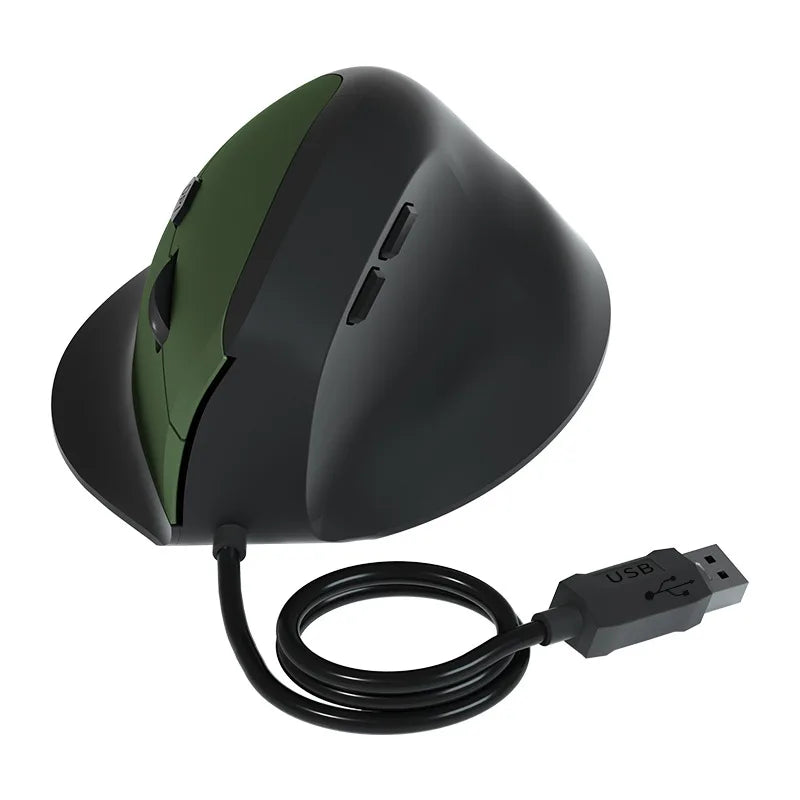 Utilisation d'une souris verticale avec clics silencieux dans un environnement de bureau calme pour une concentration totale.