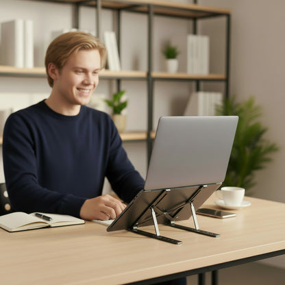 Support pliant pour ordinateur portable utilisé au bureau ou à domicile