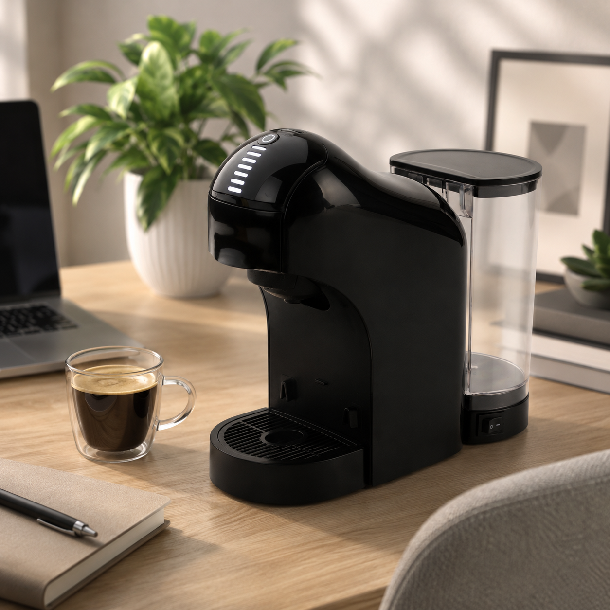 Machine à café à pression avec réservoir d'eau