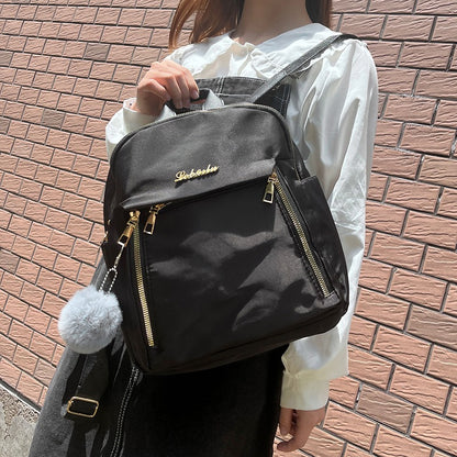Sac à dos femme en tissu Oxford avec fermeture éclair