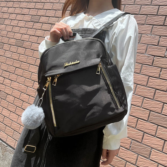 Sac à dos femme en tissu Oxford avec fermeture éclair