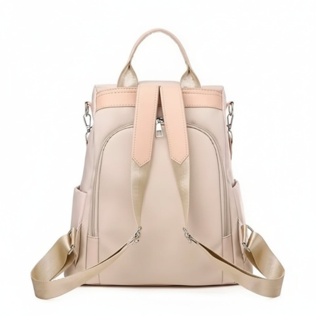 Sac à dos floral femme avec fermeture éclair détail