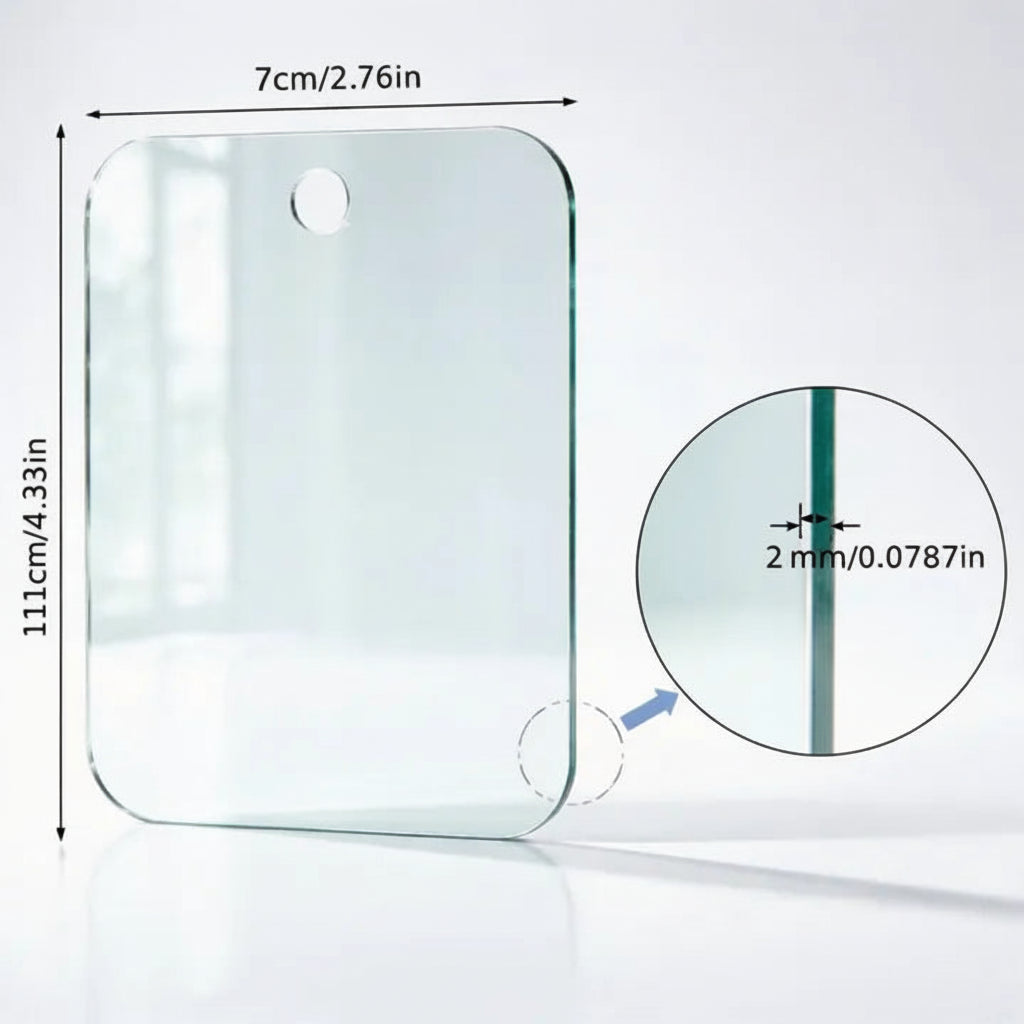 Miroir de Voyage Grossissant 6 Pouces avec Ventouse - Compact et Incassable