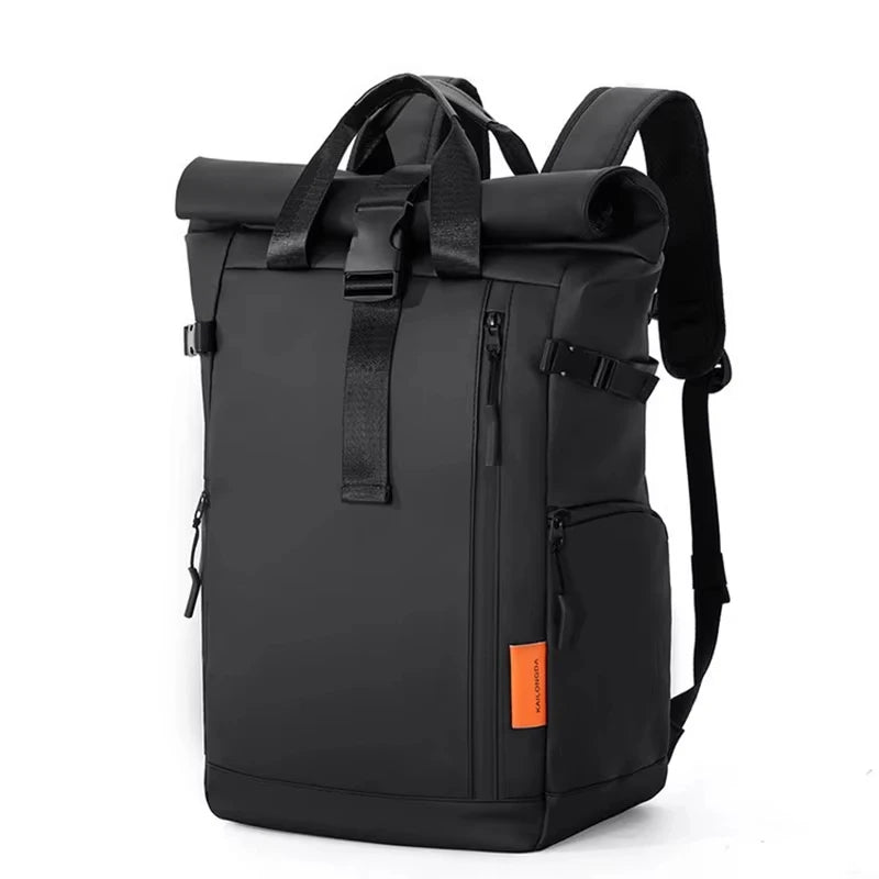 Sac à dos roll top imperméable avec compartiment pour ordinateur portable 16 pouces