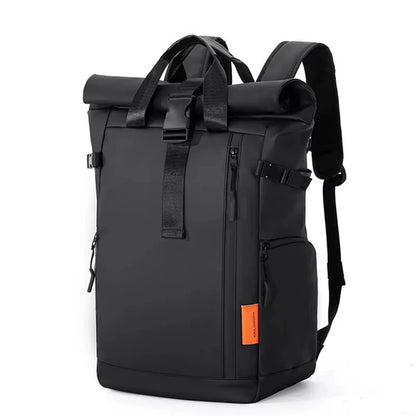 Sac à dos roll top imperméable avec compartiment pour ordinateur portable 16 pouces