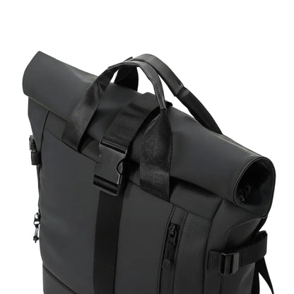 Sac à dos roll top avec tissu Oxford durable et résistant aux intempéries