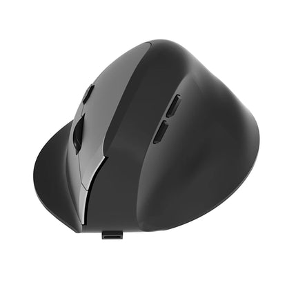Souris verticale ergonomique sans fil connectée à un ordinateur portable via USB 2.4G