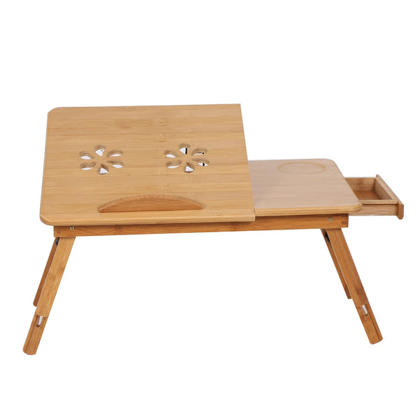 Table de secours en bambou naturel sur lit